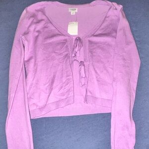 J. Crew Purple Women's Cardigan Sweater